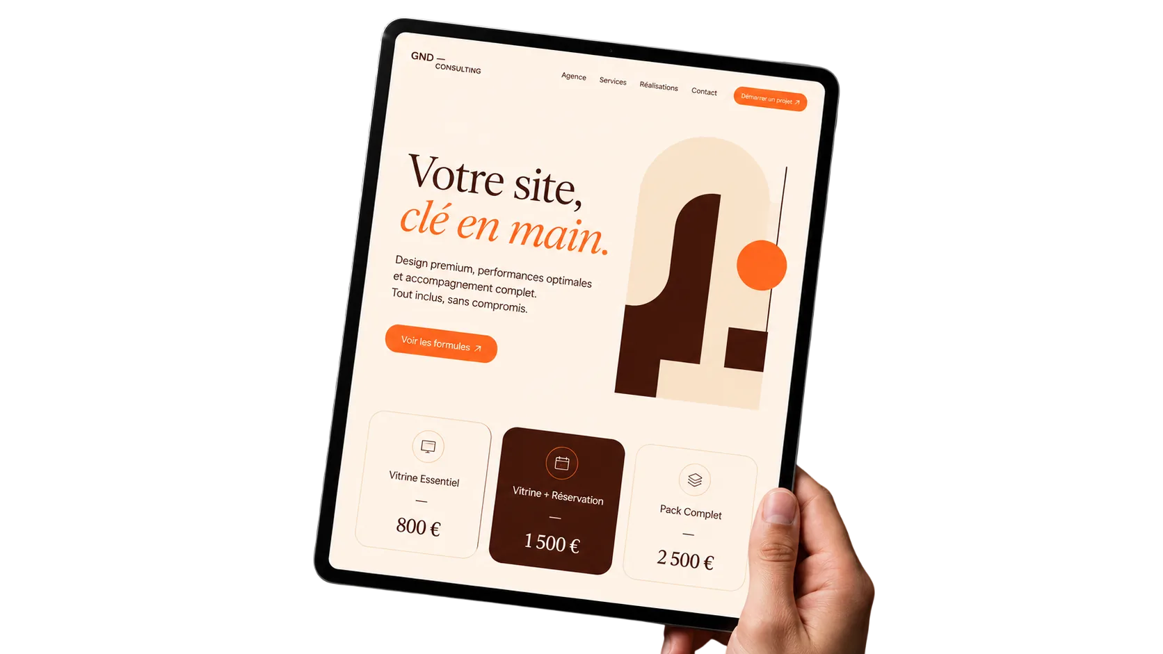 GND Consulting, site vitrine clé en main