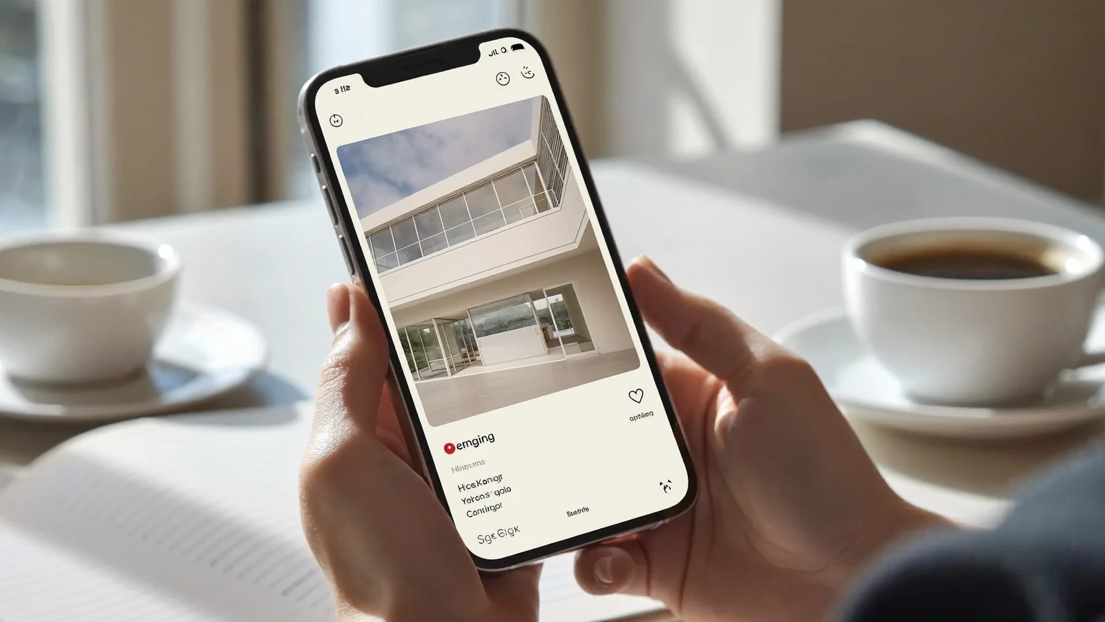 Personne consultant un professionnel de Nanterre sur son smartphone